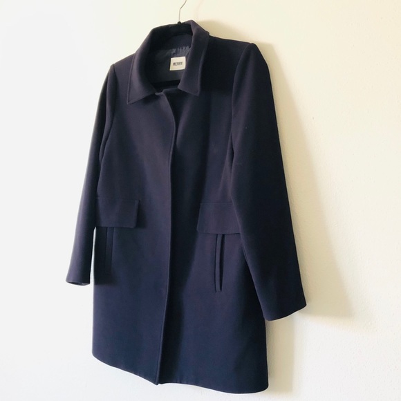 Coat jacket navy basic jackets outwear navyjacket - Picture 3 of 16